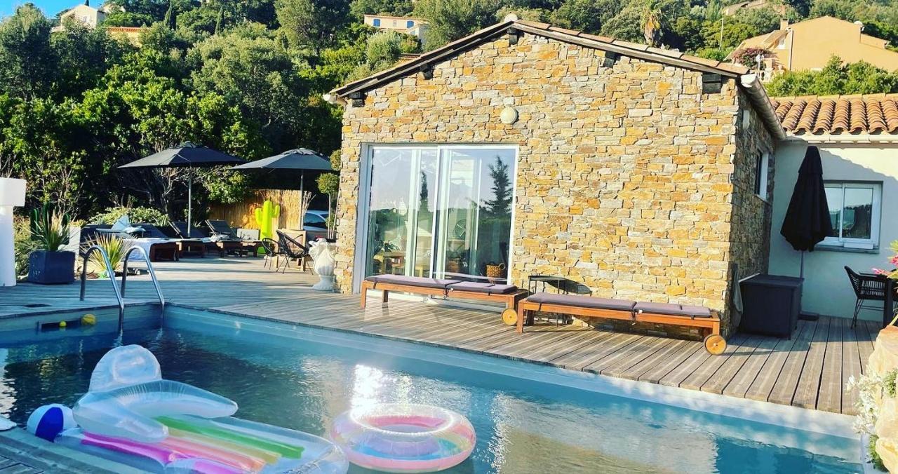 Villa Perla Saint-Tropez Cavalaire Sur Mer, 3-5 Chambres, Vue Mer, Piscine Chauffee Avril A Octobre Dış mekan fotoğraf